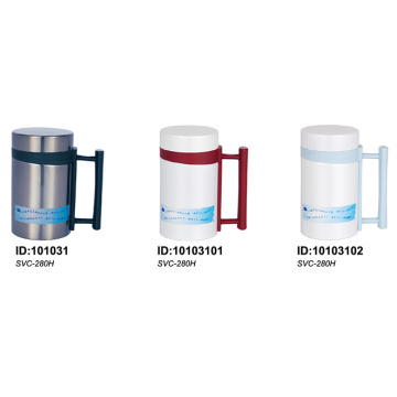 Solidware caneca de vácuo de aço inoxidável com alça